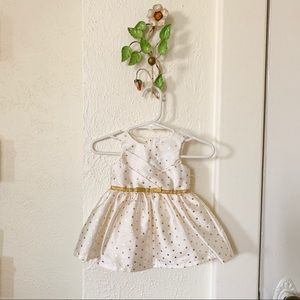Gold and ivory baby dress
